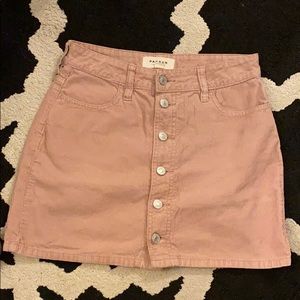 PacSun Pink Corduroy Denim Mini Skirt